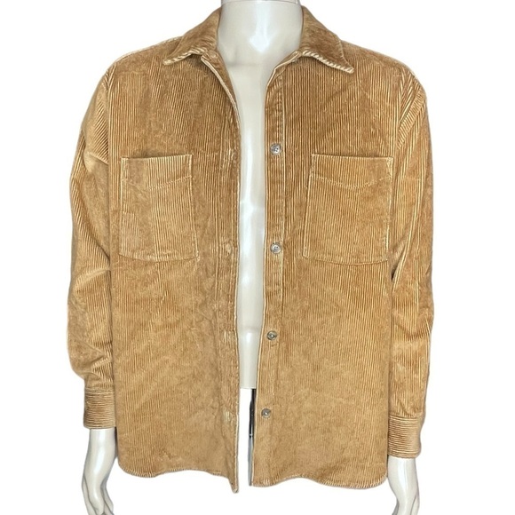 GAP Corduroy Shirts Long Sleeve Button Down Wide-Ribbed Cotton Jacket Shacket - Picture 8 of 15